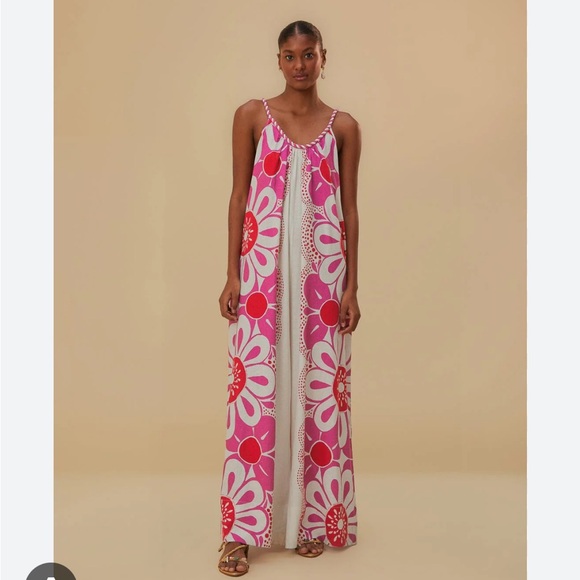 FARM Rio Dresses & Skirts - Farm Rio🌺 Off-White Maia Lenzing™ Ecovero™ Euroflax™ Jumpsuit